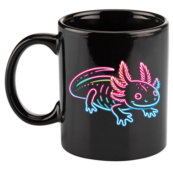 Axolotl Animal Pop Art Cute Axolotl Lover 11oz C Handle Ceramic Mug