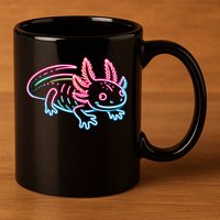 Axolotl Animal Pop Art Cute Axolotl Lover 11oz C Handle Ceramic Mug
