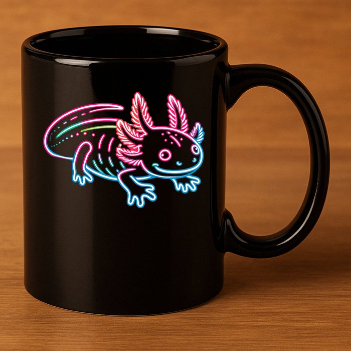 Axolotl Animal Pop Art Cute Axolotl Lover 11oz C Handle Ceramic Mug
