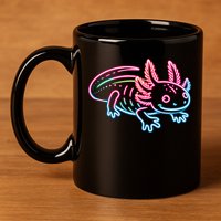 Axolotl Animal Pop Art Cute Axolotl Lover 11oz C Handle Ceramic Mug