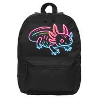 Axolotl Animal Pop Art Cute Axolotl Lover 16 in Basic Backpack
