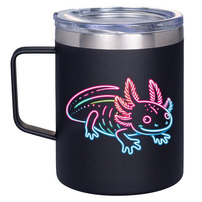 Axolotl Animal Pop Art Cute Axolotl Lover 12oz Stainless Steel Coffee Mug