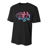 Axolotl Animal Pop Art Cute Axolotl Lover Youth Performance Sprint T-Shirt