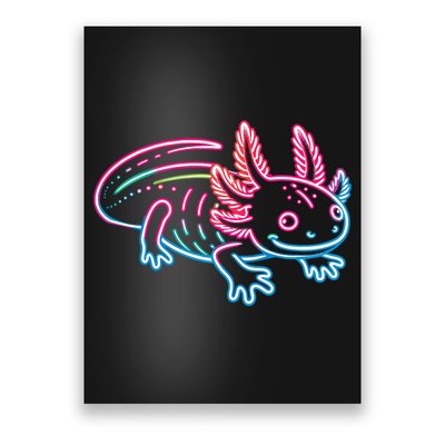 Axolotl Animal Pop Art Cute Axolotl Lover Poster
