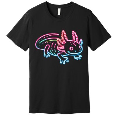 Axolotl Animal Pop Art Cute Axolotl Lover Premium T-Shirt