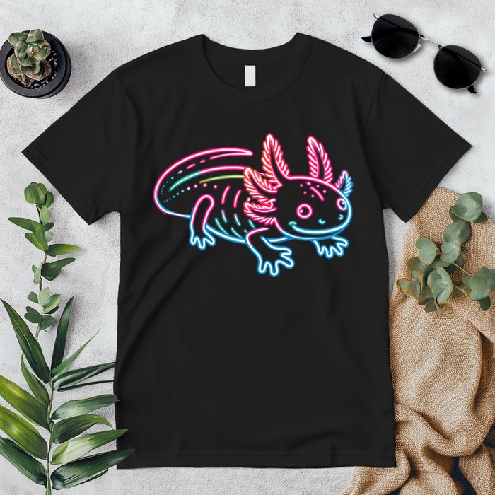 Axolotl Animal Pop Art Cute Axolotl Lover Premium T-Shirt