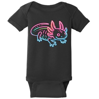 Axolotl Animal Pop Art Cute Axolotl Lover Baby Bodysuit