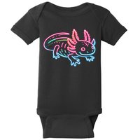 Axolotl Animal Pop Art Cute Axolotl Lover Baby Bodysuit