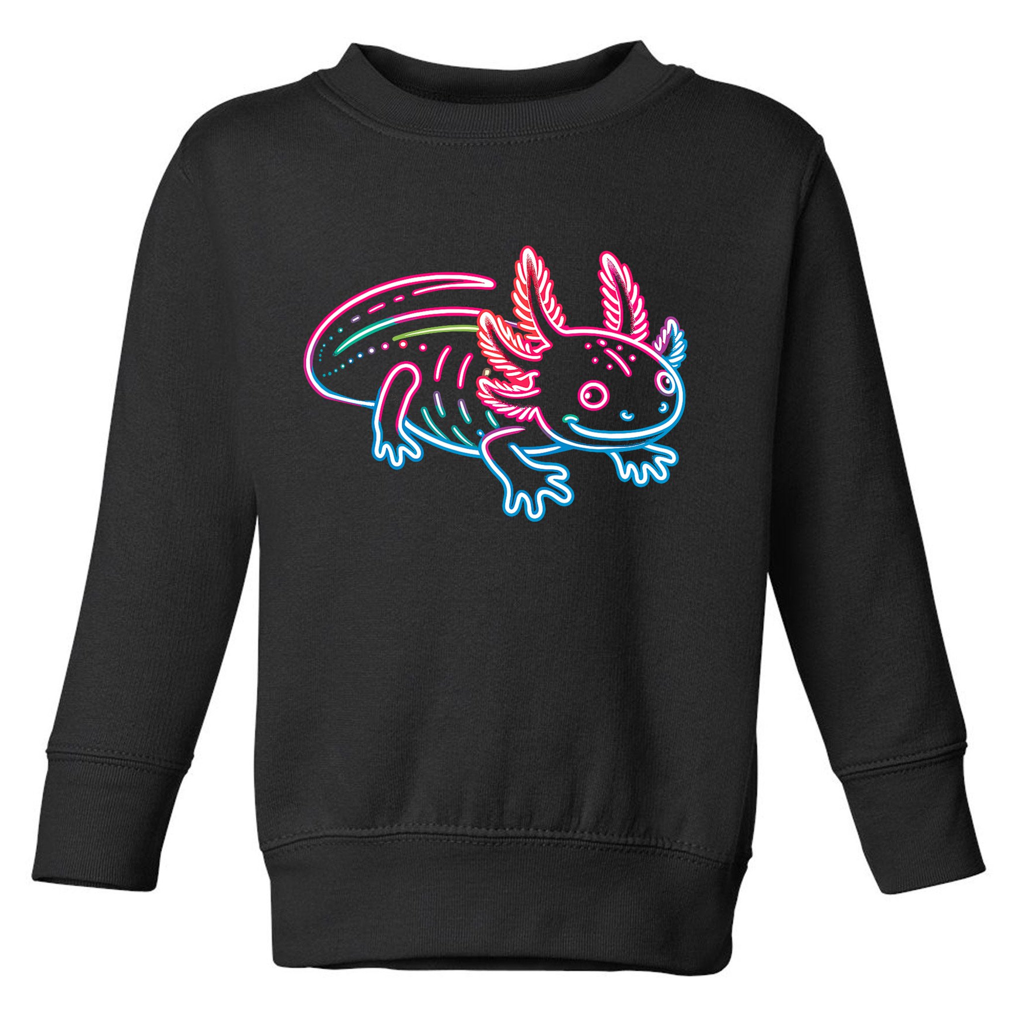 Axolotl Animal Pop Art Cute Axolotl Lover Toddler Sweatshirt