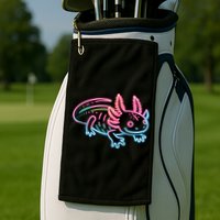 Axolotl Animal Pop Art Cute Axolotl Lover Golf Towel