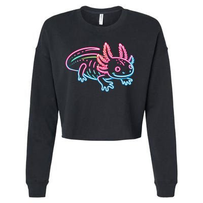 Axolotl Animal Pop Art Cute Axolotl Lover Cropped Pullover Crew