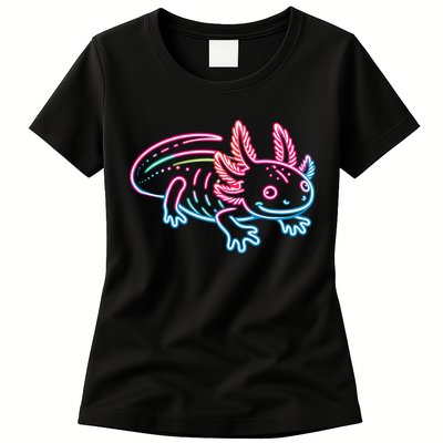 Axolotl Animal Pop Art Cute Axolotl Lover Womens T-Shirt