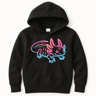 Axolotl Animal Pop Art Cute Axolotl Lover Kids Hoodie