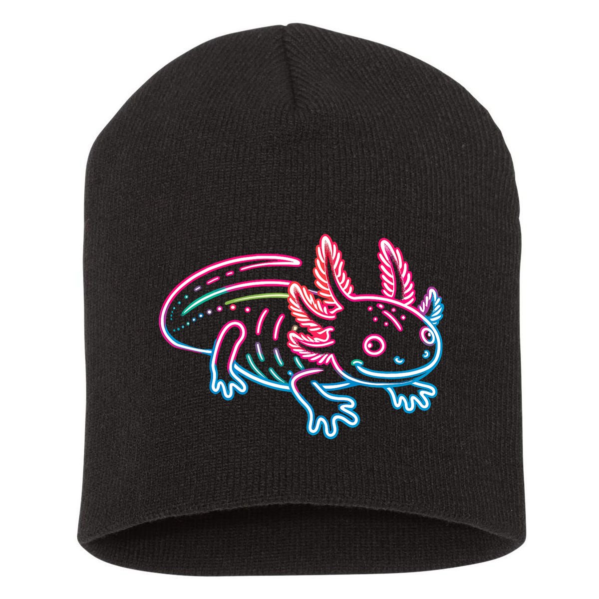 Axolotl Animal Pop Art Cute Axolotl Lover Short Acrylic Beanie