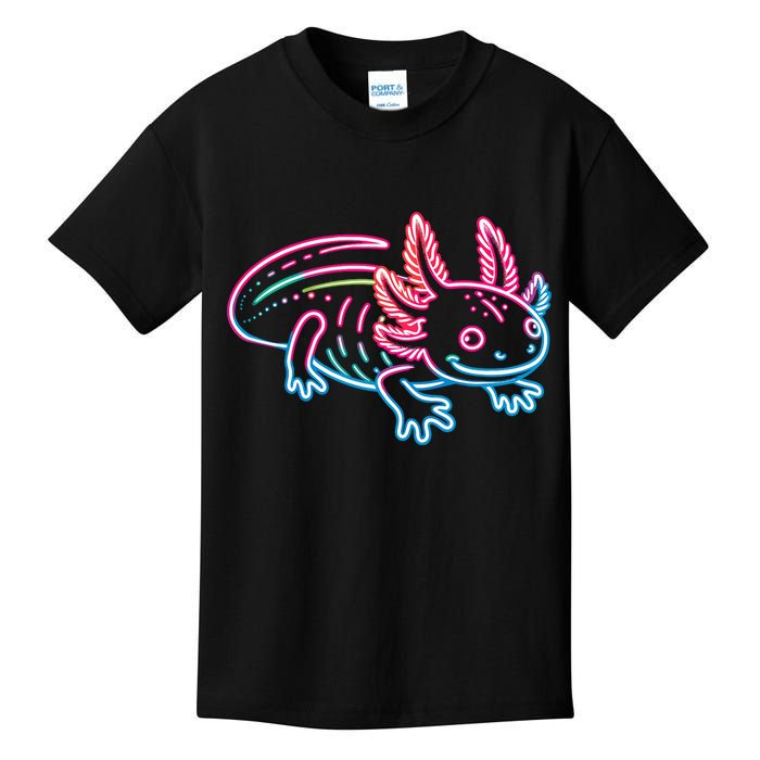 Axolotl Animal Pop Art Cute Axolotl Lover Kids T-Shirt