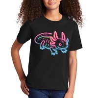 Axolotl Animal Pop Art Cute Axolotl Lover Kids T-Shirt