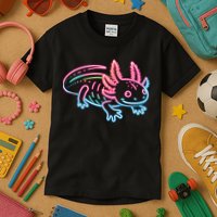 Axolotl Animal Pop Art Cute Axolotl Lover Kids T-Shirt