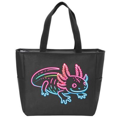 Axolotl Animal Pop Art Cute Axolotl Lover Zip Tote Bag