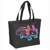 Axolotl Animal Pop Art Cute Axolotl Lover Zip Tote Bag