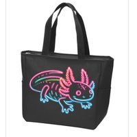 Axolotl Animal Pop Art Cute Axolotl Lover Zip Tote Bag