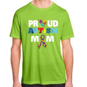 Autism Awareness Proud Mom Gift Proud Autism Mom Funny Gift Meaningful Gift Adult ChromaSoft Performance T-Shirt