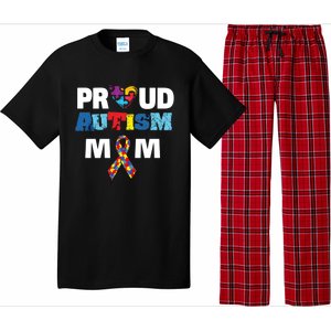 Autism Awareness Proud Mom Gift Proud Autism Mom Funny Gift Meaningful Gift Pajama Set