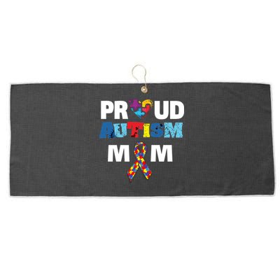 Autism Awareness Proud Mom Gift Proud Autism Mom Funny Gift Meaningful Gift Large Microfiber Waffle Golf Towel