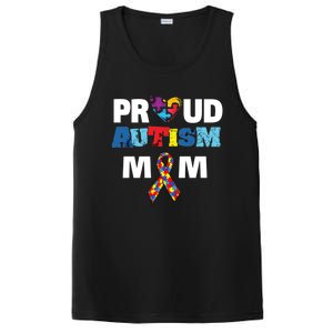 Autism Awareness Proud Mom Gift Proud Autism Mom Funny Gift Meaningful Gift PosiCharge Competitor Tank