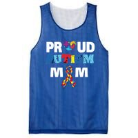 Autism Awareness Proud Mom Gift Proud Autism Mom Funny Gift Meaningful Gift Mesh Reversible Basketball Jersey Tank