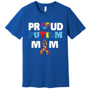 Autism Awareness Proud Mom Gift Proud Autism Mom Funny Gift Meaningful Gift Premium T-Shirt