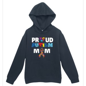 Autism Awareness Proud Mom Gift Proud Autism Mom Funny Gift Meaningful Gift Urban Pullover Hoodie