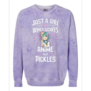 Anime And Pickles Gifts For Daughter And Girls Colorblast Crewneck Sweatshirt