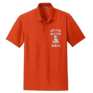 Anime And Pickles Gifts For Daughter And Girls Dry Zone Grid Polo