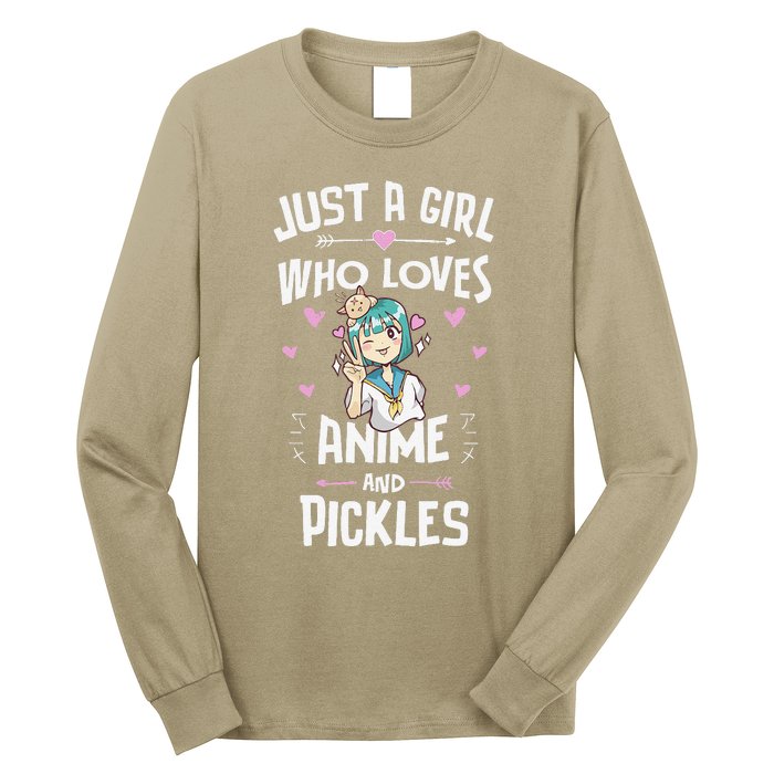 Anime And Pickles Gifts For Daughter And Girls Long Sleeve Shirt