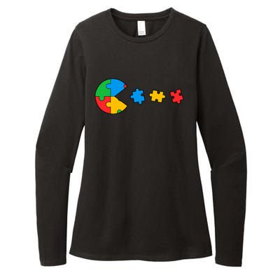 Autism Awareness Puzzles Funny Womens CVC Long Sleeve Shirt