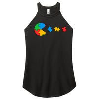 Autism Awareness Puzzles Funny Women’s Perfect Tri Rocker Tank