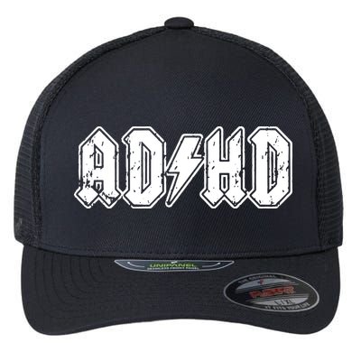 ADHD ADD Parody Rock And Roll Entourage Music Funny Flexfit Unipanel Trucker Cap