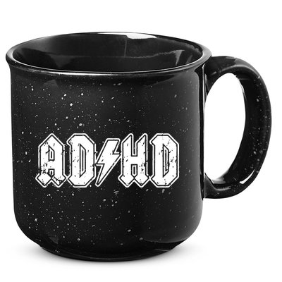 ADHD ADD Parody Rock And Roll Entourage Music Funny 15oz Campfire Ceramic Mug