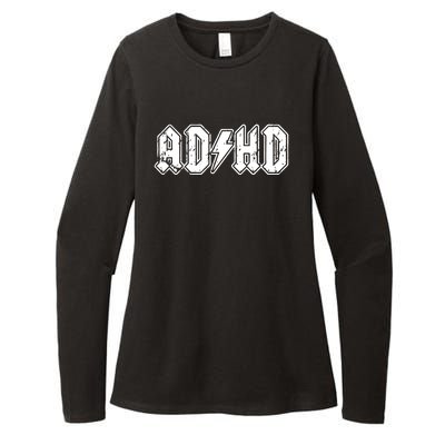 ADHD ADD Parody Rock And Roll Entourage Music Funny Womens CVC Long Sleeve Shirt