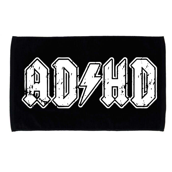 ADHD ADD Parody Rock And Roll Entourage Music Funny Microfiber Hand Towel