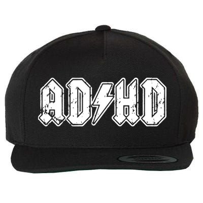 ADHD ADD Parody Rock And Roll Entourage Music Funny Wool Snapback Cap