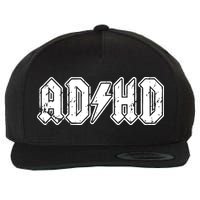 ADHD ADD Parody Rock And Roll Entourage Music Funny Wool Snapback Cap