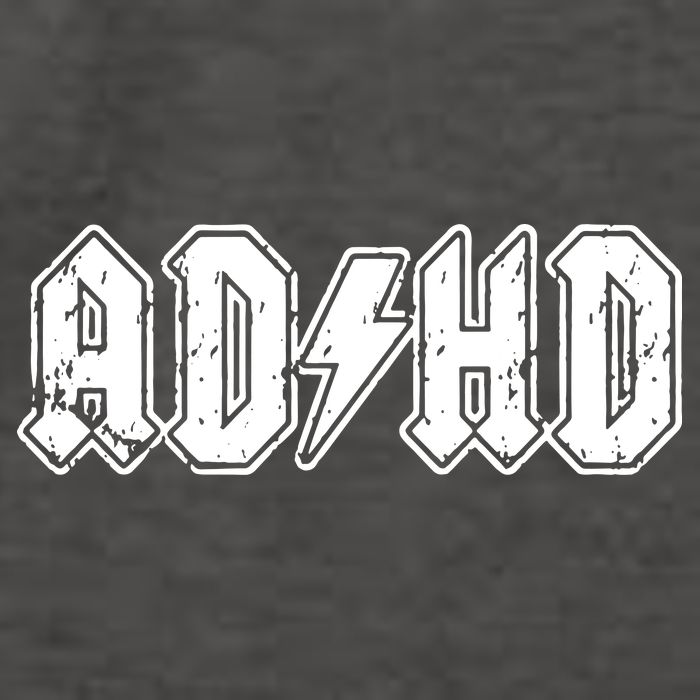 ADHD ADD Parody Rock And Roll Entourage Music Funny Vector Backpack