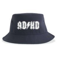 ADHD ADD Parody Rock And Roll Entourage Music Funny Sustainable Bucket Hat