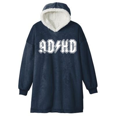 ADHD ADD Parody Rock And Roll Entourage Music Funny Hooded Wearable Blanket