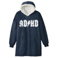 ADHD ADD Parody Rock And Roll Entourage Music Funny Hooded Wearable Blanket