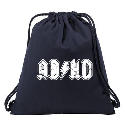 ADHD ADD Parody Rock And Roll Entourage Music Funny Drawstring Bag