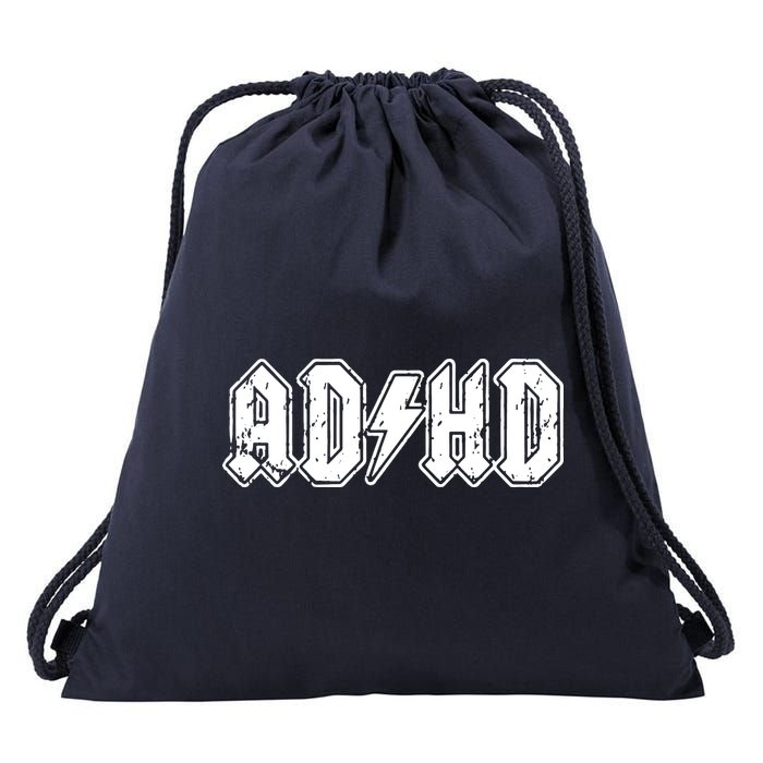 ADHD ADD Parody Rock And Roll Entourage Music Funny Drawstring Bag