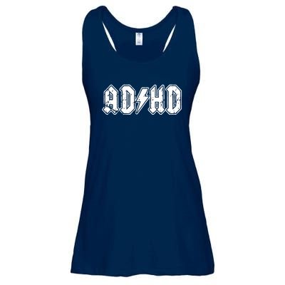 ADHD ADD Parody Rock And Roll Entourage Music Funny Ladies Essential Flowy Tank