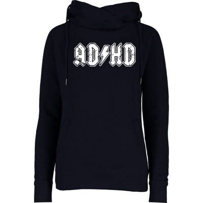 ADHD ADD Parody Rock And Roll Entourage Music Funny Womens Funnel Neck Pullover Hood